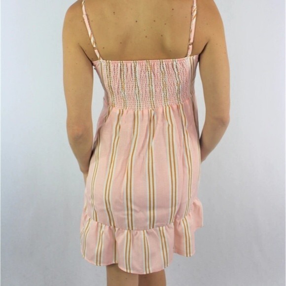 Striped Dress With Bow Knot XL - Picture 4 of 4